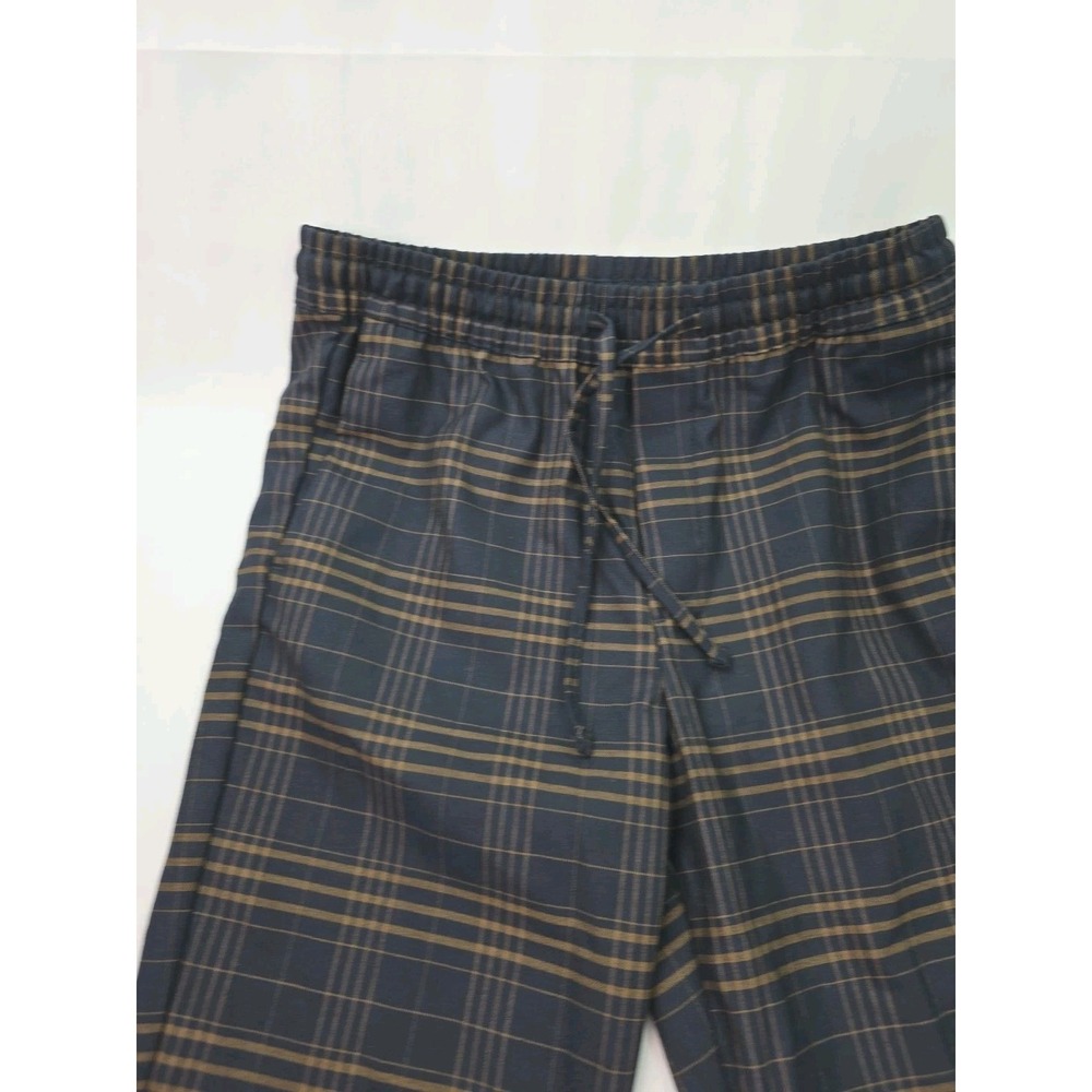 H&M Navy Blue Plaid Trouser Office Jogger Work Pant Womens Size XS‎ NWT